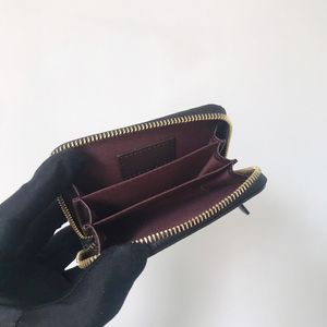 10A top Fashion ladies storage wallet solid color small zipper rhombus original single quality 2023 new wallet308P