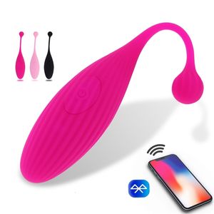 Vuxen massager trosor trådlös fjärrkontroll vibrator vibrerande ägg bärbara bollar app vibratorer g spot clitoris stimulator leksaker för kvinnor