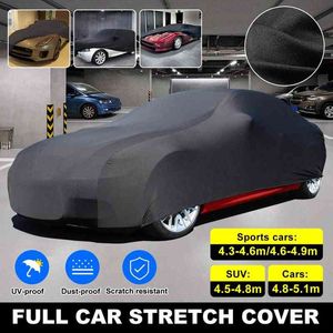 Uniwersalne osłony samochodowe Stretch tkaniny Specjalne ubrania samochodowe Auto Pokrywa Koralik przeciwpyłowy Sunshade Anti-UV Ochrona W220322