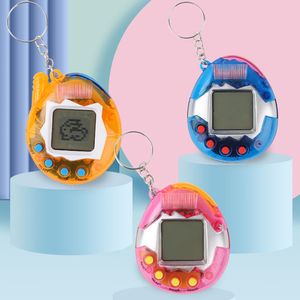 Virtual Electronic Digital Pets Keychain Keyring Nano Baby Toys Nostalgic Retro Handheld Game Machine Animal Accessories for Kid Child Adult Boy Girl