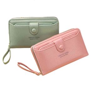 wallets Wallet Women 2022 Lady Long Clutch Bag Money Small Fold Leather Female Card Holder Carteira 220628