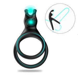 Sex toys masager Massager Vibrator Adult Toys Penis Cock Silicone Rings Ring Clitoral Stimulation Delay Ejaculation Male Masturbator For Couple Product AN5F