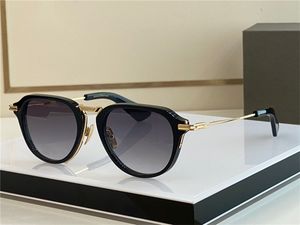 Markendesign-Sonnenbrille für Damen und Herren, Pilotenrahmen, klassisch, schlichter Stil, High-End-Vintage, beliebte Spiegellinse, 18 Karat Gold, für Herren und Damen, Strand