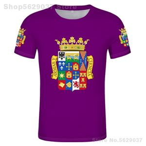 パレンシアTシャツの旗DIY無料カスタム名番号スペイン州旗カスティーリャレオンTシャツプリントスペイン旗Tシャツ220702