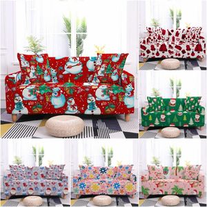 Wholesale snowman chair covers resale online - Chair Covers Xmas Snowman Sofa Cover Christmas Santa Claus Elastic For Living Room Stretch Couch Slipcover Home DecorChair