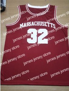 Yeni Massachusetts UMass College #32 Julius Dr. J Erving Retro Klasik Basketbol Forması Erkek Dikişli Özel Numara ve İsim Formaları