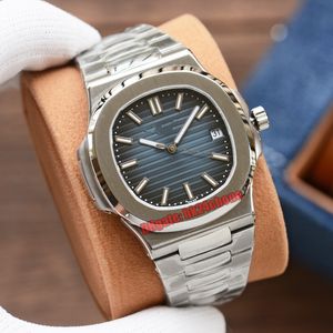 Orologi di lusso di alta qualità Nautilus 5711 / 1A 010 Cal.324 Orologio automatico da uomo quadrante blu Bracciale in acciaio inossidabile Orologi da polso sportivi da uomo