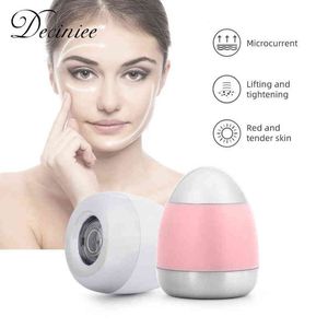 Professionell Mini Facial Massager Rejuvenation Anti Aging Beauty Device for Women Chin Neck Eye Microurrent Face Massage 220512