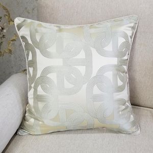 Pillow /Decorative Contemporary Geometric Beige Case Gold Silver Ellipse Sofa Chair Designer Cover Decorative Square Home 45x45cm/Decorat