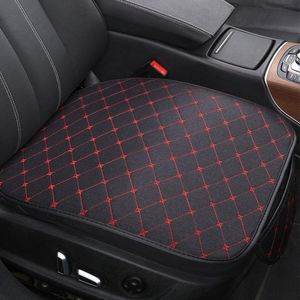 Car Seat Covers 1 Pcs Flax Material Auto Cover Protector Pad Chair Cushion Universal Fits For Most Sedan SUV Small Truck