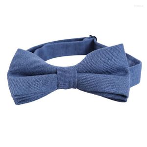 Bow Ties Pure Color Tie Yellow Blue Colorful Cotton Classical Party Wedding Dress Texture Butterfly 2022 Fred22