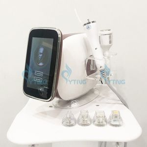 RF-Mikronadelmaschine 2 in 1 Radiofrequenz-Hautstraffung Verjüngung Fractional RF Microneedling Goldisolierte Nadel mit Kalthammer