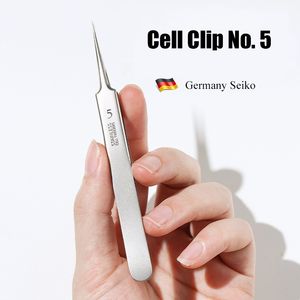 German Ultra-fine No. 5 Cell Pimples Blackhead Clip Tweezers Beauty Salon Special Scraping Closing Artifact Acne Needle Tool