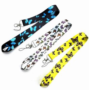 Butterfly Neck Strap Lanyard for wallet Key Cameras ID Card Badge Holder Cell Phone Straps Hanging Rope Lanyards