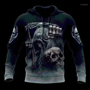 Moletons masculinos moletons premium skull tatuagem 3d em todos os homens impressos Mulheres moletons de moda/moletom/zíper mangas compridas harajuku