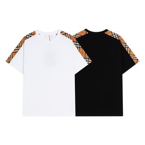 Designer Men s T shirts Cotton Short Sleeve Loose Oversized Tees T Shirts Classic Striped Plain Printing Summer Casual Mens Womens Tops Clothes Black White