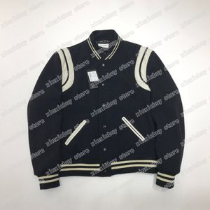 Mäns YS Baseball L Uniform Jacket Sweater Mens Windbreaker Jackor New Tide Märke Sweater Bomull Cardigan Lös kontrastfärg S-XL