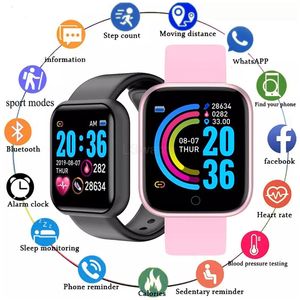 Y68 Smart Wristbands Watch Heart Rate Blood Pressure Blood Oxygen Monitoring Multi-Function Wristband Reminder Sleep Monitorings