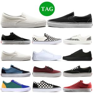 Men Women Casual Shoes Classic Triple White Black Red Blue Pink Fashion Slip on Skateboard Sports Sneakers Outdoor 36-44