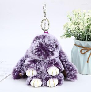 Portachiavi Cute Fluffy Plush Animal Keychain Fashion Toy Doll Bag Charm Accessori per auto PortachiaviPortachiavi PortachiaviPortachiavi Emel22
