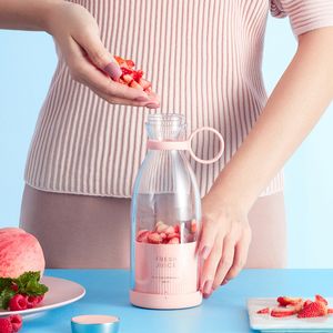 New Portable Electric Juicer Blender Usb Mini Fruit Mixers Juicers Fruit Extractors Food Milkshake Multifunction Juice Maker MachineDHL Fast shipment