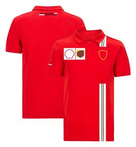 Tuta da corsa F1 Formula 1 a maniche corte con risvolto T-shirt tuta da squadra tifosi maschili e femminili POLO