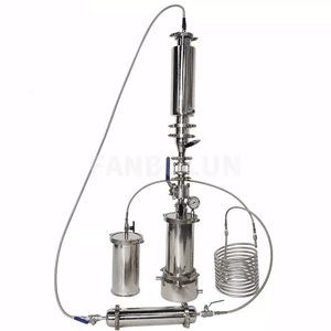 Laboratório ZZKD Supplies 1lb Extrator de loop fechado Turnkey Small 1pound Bho Extração com rack montado