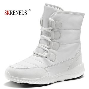 Skreneds Snow Winter Bottom Platforma Wodoodporne buty do kostek dla kobiet grube futrzane bawełniane buty rozmiar Y200114 Gai Gai gai