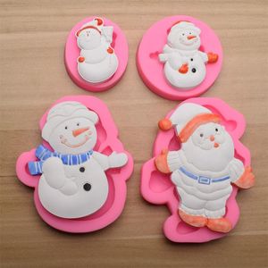Baking Moulds 5Pc Christmas Kitchen DIY Santa Snow Gloves Silicone Chocolate Cake Decoration Mold Fondant Tools AccessoriesBaking