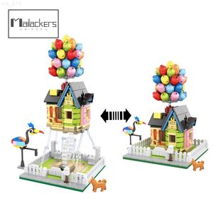 Mailackers cidade especialista arquitetura voando balão casa tensegridade esculturas modular cidade blocos de construção amigos crianças brinquedo t230103