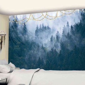 Tapestry Misty Forest Carpet Home Decoration Wall Hanging Hippie Mandala Spread