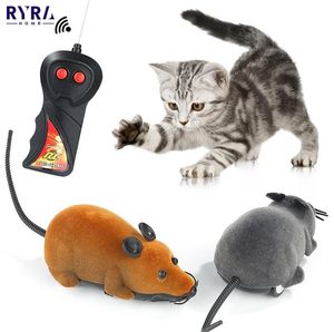 Toys de gato Creative Remote Remote Remote Interactive Toy Rat Rat Mouse engraçado fofo sem fio Multicolor Kids Kitty Suppliescat