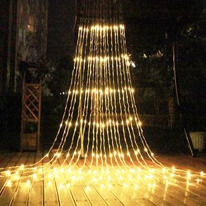 Stringhe LED Cascata Nevicata Tenda Ghiacciolo Stringa Luce Meteor Shower Effetto pioggia Natale Matrimonio LuceLED