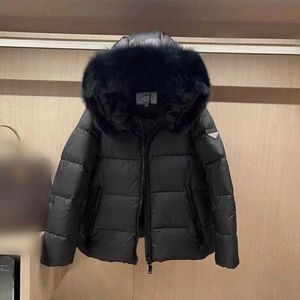 2022 Women Lady Girl Down Jacket Woman Luxury Designer Brand White Duck Downs Fox Fur Collar Fluffy Warmcasual