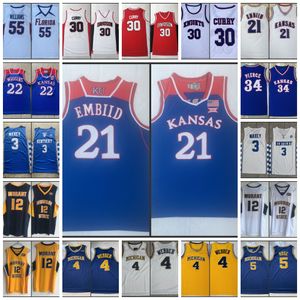 Basketball Ja Morant Jersey Stephen Curry 4 Chris Webber Trae Young LaVine Devin Booker Kevin Durant wiggin pierce Joel Embiid Jayson Williams 3 Tyrese Maxey Jerseys