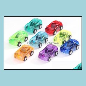 Diecast Modellautos Spielzeug Geschenke Pl Zurück Auto Fahrzeug Kinder Transparente Mini-Partybevorzugung für Kinder Drop Lieferung 2021 VCMTU