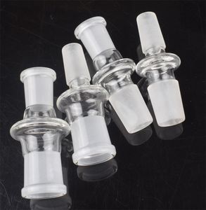 Adapter szklany 10mm 14mm męski na 18mm żeński fajki wodne złącze reduktora rozwijana rura Bong adaptery do platform wiertniczych Bongs