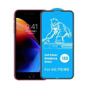 8D Full Cover Phone Film för iPhone Tempered Glass Screen Protector för Apple 13 Pro Max 12 Mini 11 X XS XR 8 7 Plus