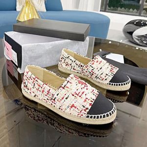 Marca designer mulheres casual espadrilles sapatos clássico patchwork misturado cor deslizamento-on fisherman sapatos plataforma mocassins verão praia lazer lazer slippers