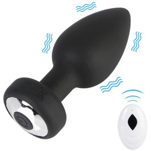 Butt Plug Shop Shop Toys For Mull Men Men Gays Wireless Remote Control Anal Vibrador Massagem Próstata 10 Frequência