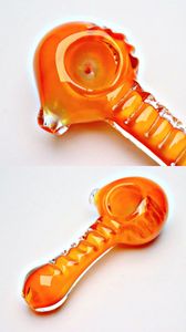 Vintage New Gra Orange Glass Smoking Pike Lokah Bong pode colocar o logotipo do cliente por DHL UPS