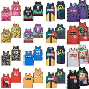 Man Movie 1992 I Am The Man 8 TV Show Series Basketball Jerseys 23 Martin Lawrence Uniform Authentic UP OPEN CREDITS WHATS Color Blue White Red Black Purple Yellow Pink