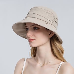 Womens Bucket Hats Casual Sun Prevent Bonnet Beanie Fashion Sunbonnet Cap for Women Sunhat Outdoor Fishing Dress Beanies Folding Fisherman Hat