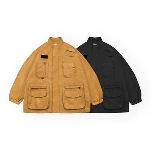 Męskie kurtki Cityboy Outdoor Kurtka Men Japan Korean Streetwear Fashion Lose Casual Vintage Cargo Vargo Windbreaker wierzchnia odzież męska płaszczy