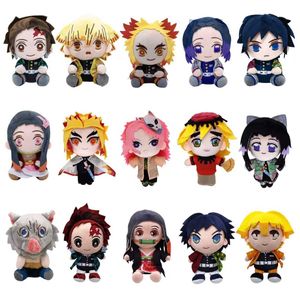 Anime Periferik Pelferik Oyuncak Hayalet Slayer Peluş Bebek Yumuşak Dolls Çocuk Hediye Ev Dekorasyonları 20cm