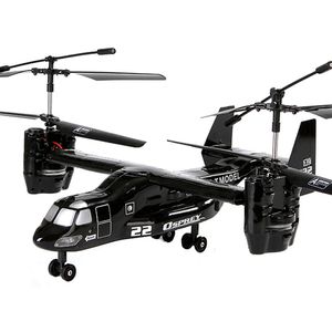 Wholesale electric flashes resale online - New Version CH RC Osprey Transport Aircraft ready to fly Osprey Plane with Gyro with light Christmas Gifts for children249t