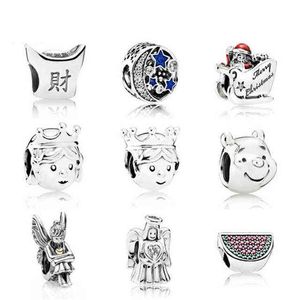 Yeni 100% 925 Ayar Gümüş Boncuk Balık Charms Emaye CZ Uygun Kadın Orijinal Bilezik DIY Bilezik Fabrika Toptan AA220315