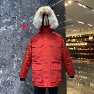 Outerwear coats Winter outdoor leisure sports down jacket white duck windproof parker long leather collar cap warm real wolf fur stylish classic adventure coat TLMU
