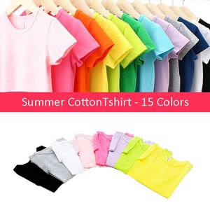 T-shirts Summer Girls T Shirt Cotton Short Sleeve Garment For Tops Tees Outwear Clothing Baby Kids Clothes 2-11 YearT-shirts