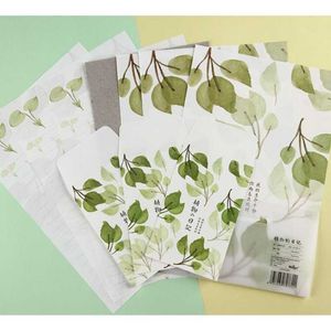 Pakiet na prezent papier 3 koperty Zestaw Śliczny pamiętnik rośliny A4 Pryweria piśmienna